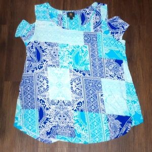 JM Collection Blue Dress